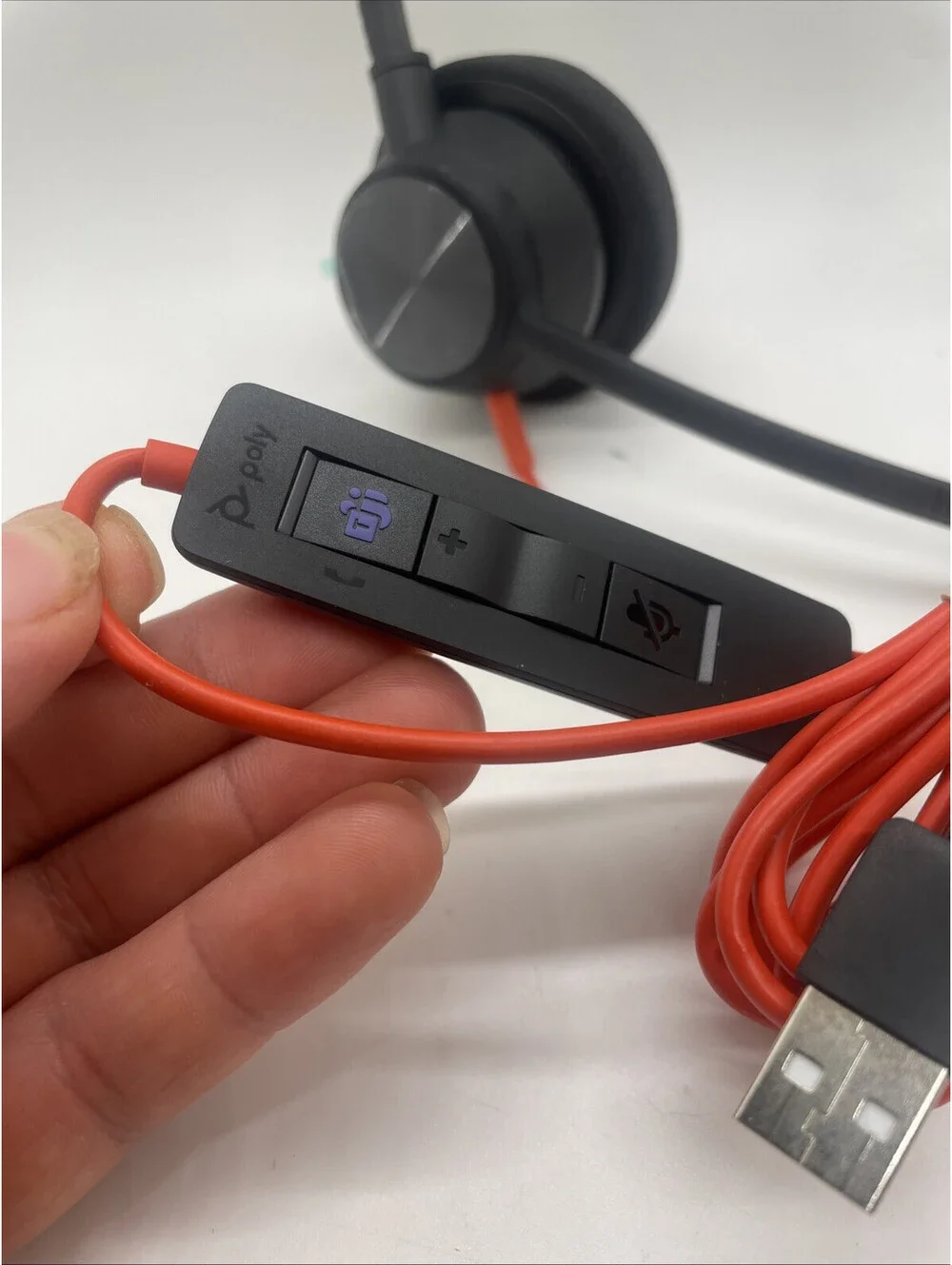 Plantronics Poly Blackwire 3310 On-Ear Headset BW3310 USB-A                (S12)